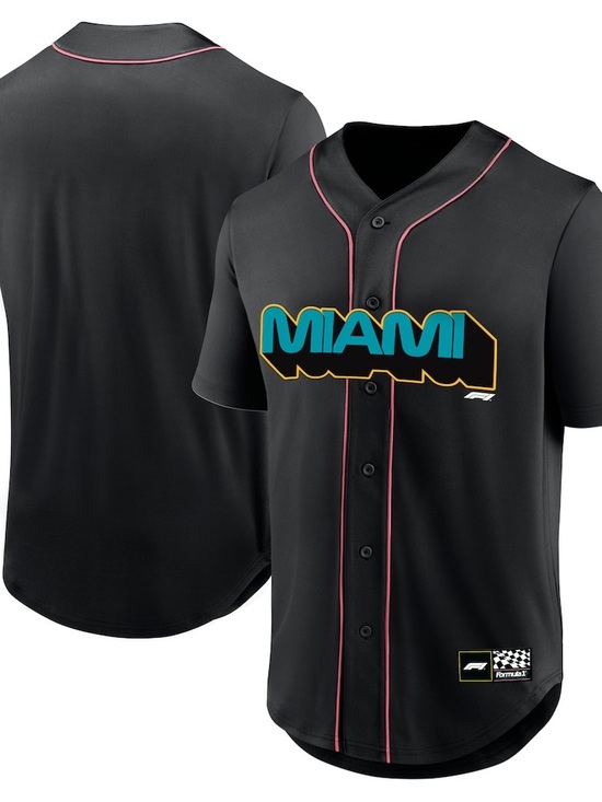 Formula 1 Tops - Formula 1 Miami Franchise Baseball Jersey